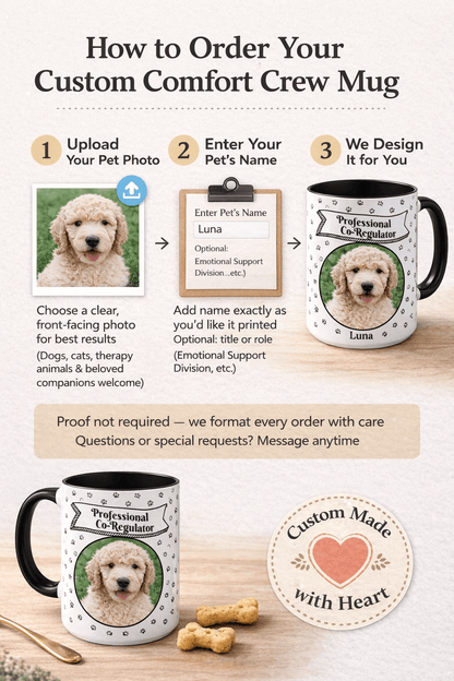 Professional Co - Regulator Custom Pet Mug, Personalized Dog or Cat Photo Mug - You're My Kind of Weird
