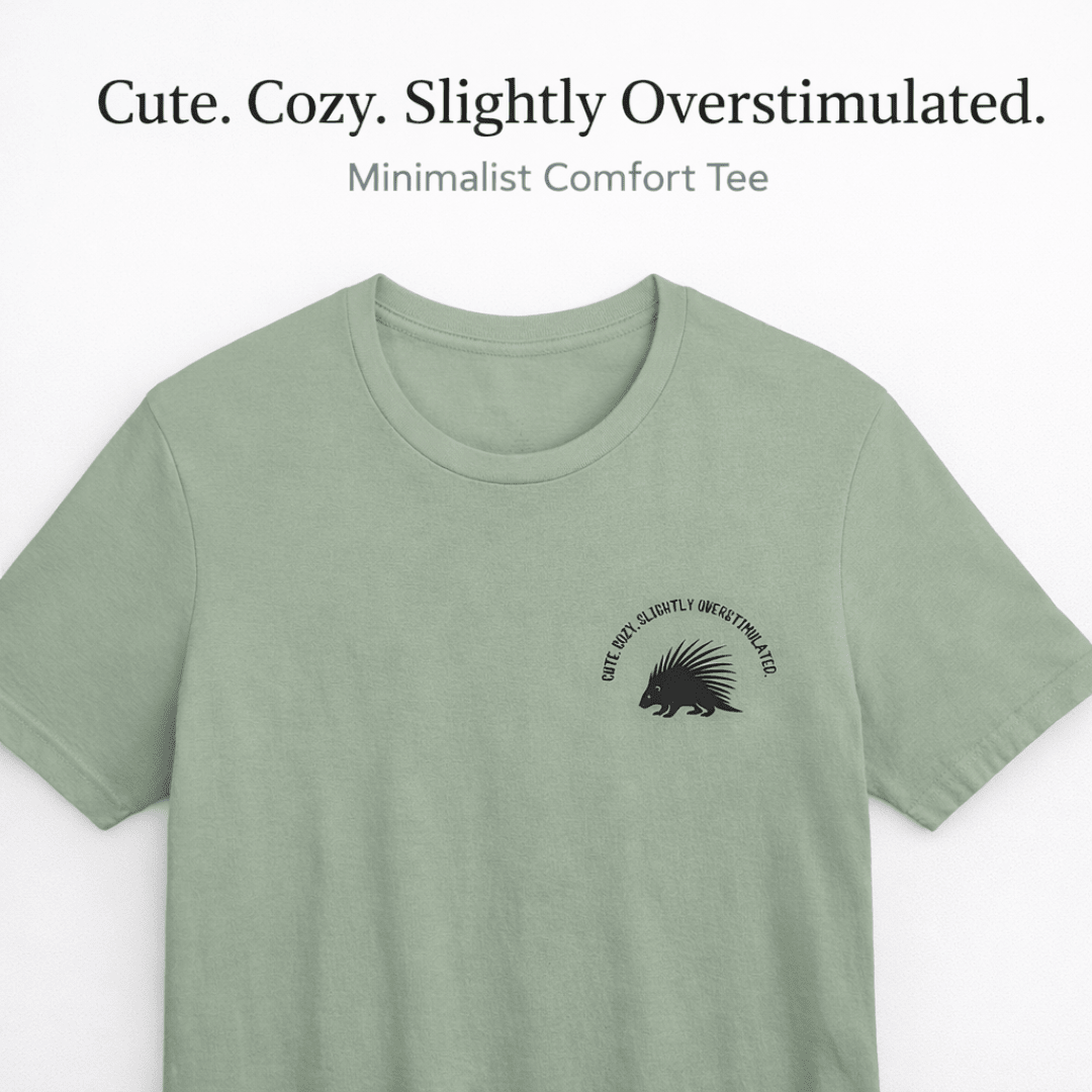 Cute Cozy Slightly Overstimulated Porcupine Shirt - You're My Kind of Weird