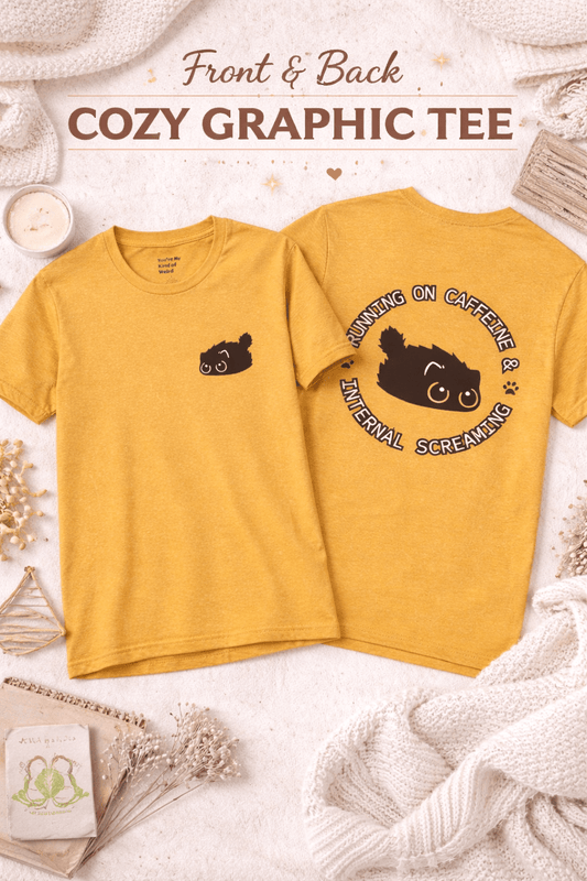 Running on Caffeine and Internal Screaming Cat Shirt - You're My Kind of Weird