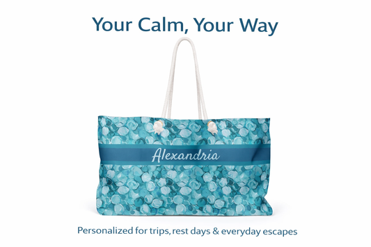 Your Calm, Your Way Personalized Beach Bag