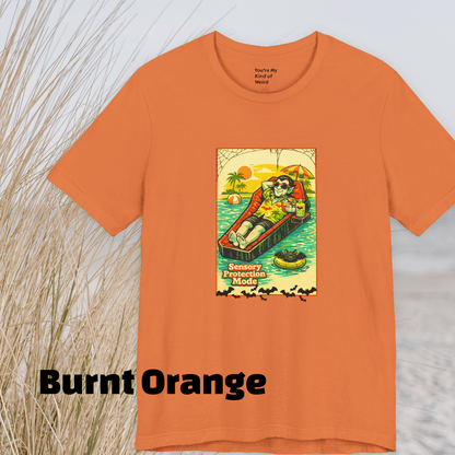 Sensory Protection Mode Vampire Shirt | Goth Summerween Tee - You're My Kind of Weird