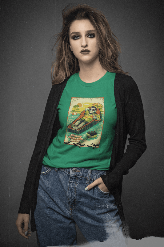 Sensory Protection Mode Vampire Shirt | Goth Summerween Tee - You're My Kind of Weird