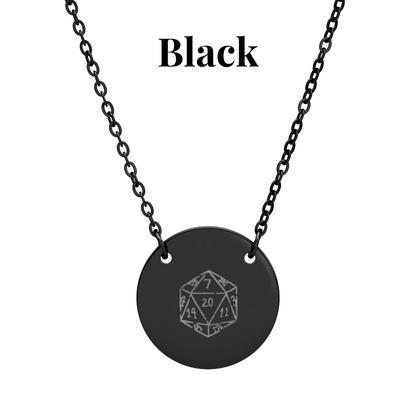 D20 Necklace DnD Dice and Geek Chic Jewelry