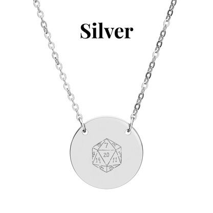 D20 Necklace DnD Dice and Geek Chic Jewelry