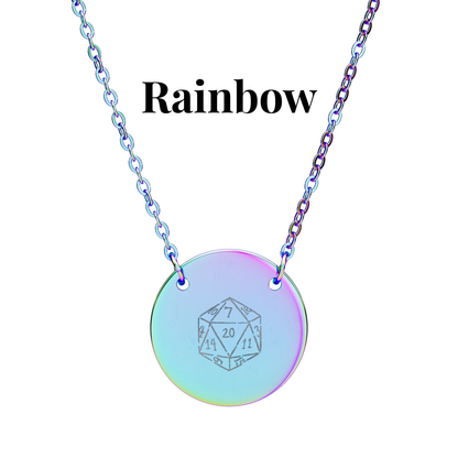 D20 Necklace DnD Dice and Geek Chic Jewelry