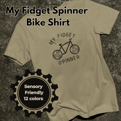 My Fidget Spinner Bike Shirt, Neurodivergent Cycling Tee - You're My Kind of Weird