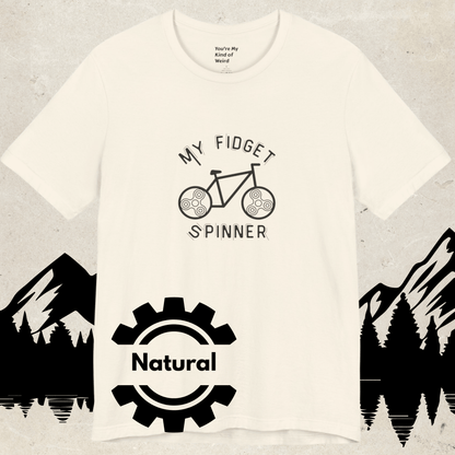 My Fidget Spinner Bike Shirt, Neurodivergent Cycling Tee - You're My Kind of Weird