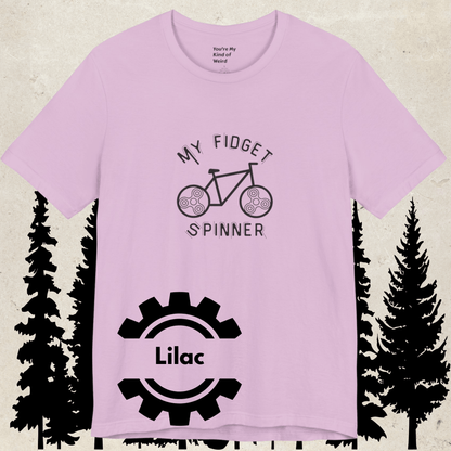 My Fidget Spinner Bike Shirt, Neurodivergent Cycling Tee - You're My Kind of Weird