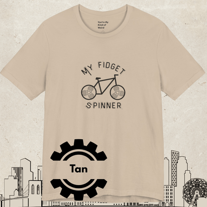 My Fidget Spinner Bike Shirt, Neurodivergent Cycling Tee - You're My Kind of Weird