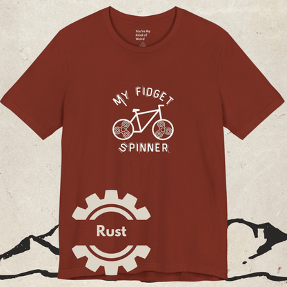 My Fidget Spinner Bike Shirt, Neurodivergent Cycling Tee - You're My Kind of Weird