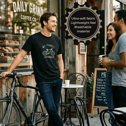 My Fidget Spinner Bike Shirt, Neurodivergent Cycling Tee - You're My Kind of Weird