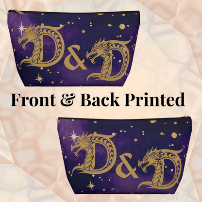 Golden Dragon D&D Accessory Pouch | T - Bottom Zipper Pouch - You're My Kind of Weird