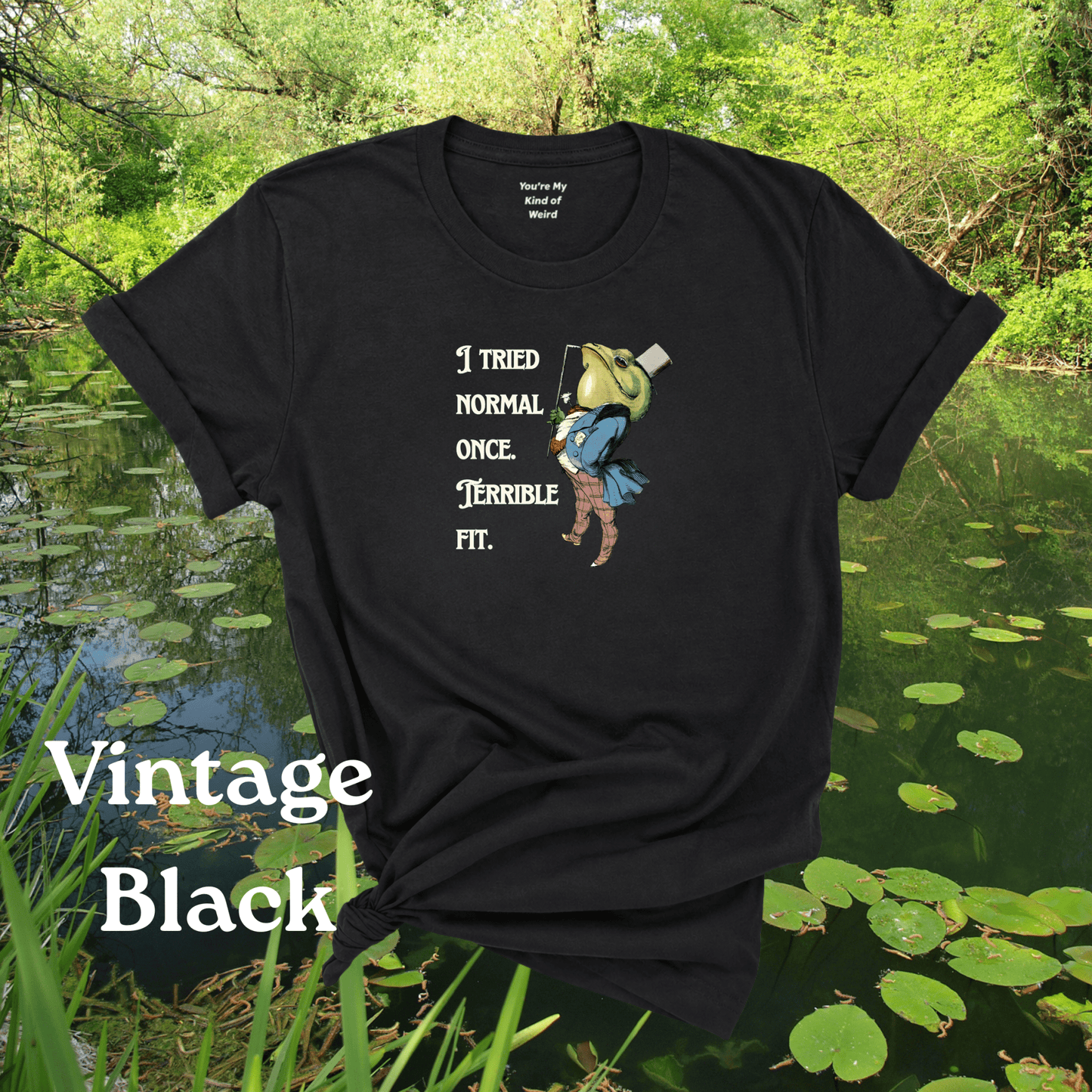 Funny Frog Neurodiversity Shirt "I Tried Normal Once. Terrible Fit." - You're My Kind of Weird