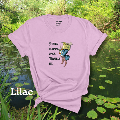 Funny Frog Neurodiversity Shirt "I Tried Normal Once. Terrible Fit." - You're My Kind of Weird