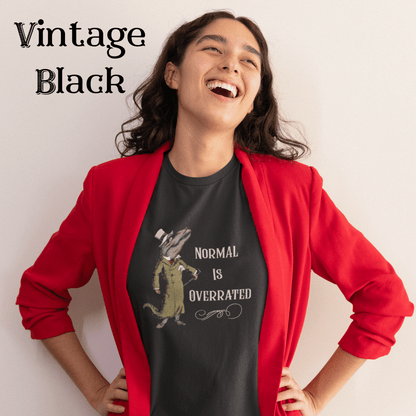 Normal Is Overrated tee: Classic Storybook Illustration Alligator Shirt - You're My Kind of Weird