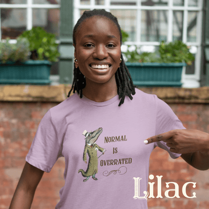 Normal Is Overrated tee: Classic Storybook Illustration Alligator Shirt - You're My Kind of Weird
