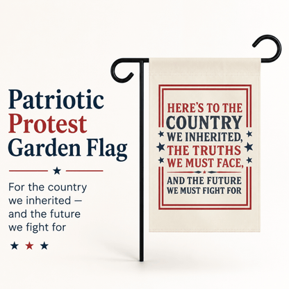 4th of July Protest Garden Flag, Liberal Patriotic Yard Banner, Independence Day Outdoor Decor - You're My Kind of Weird