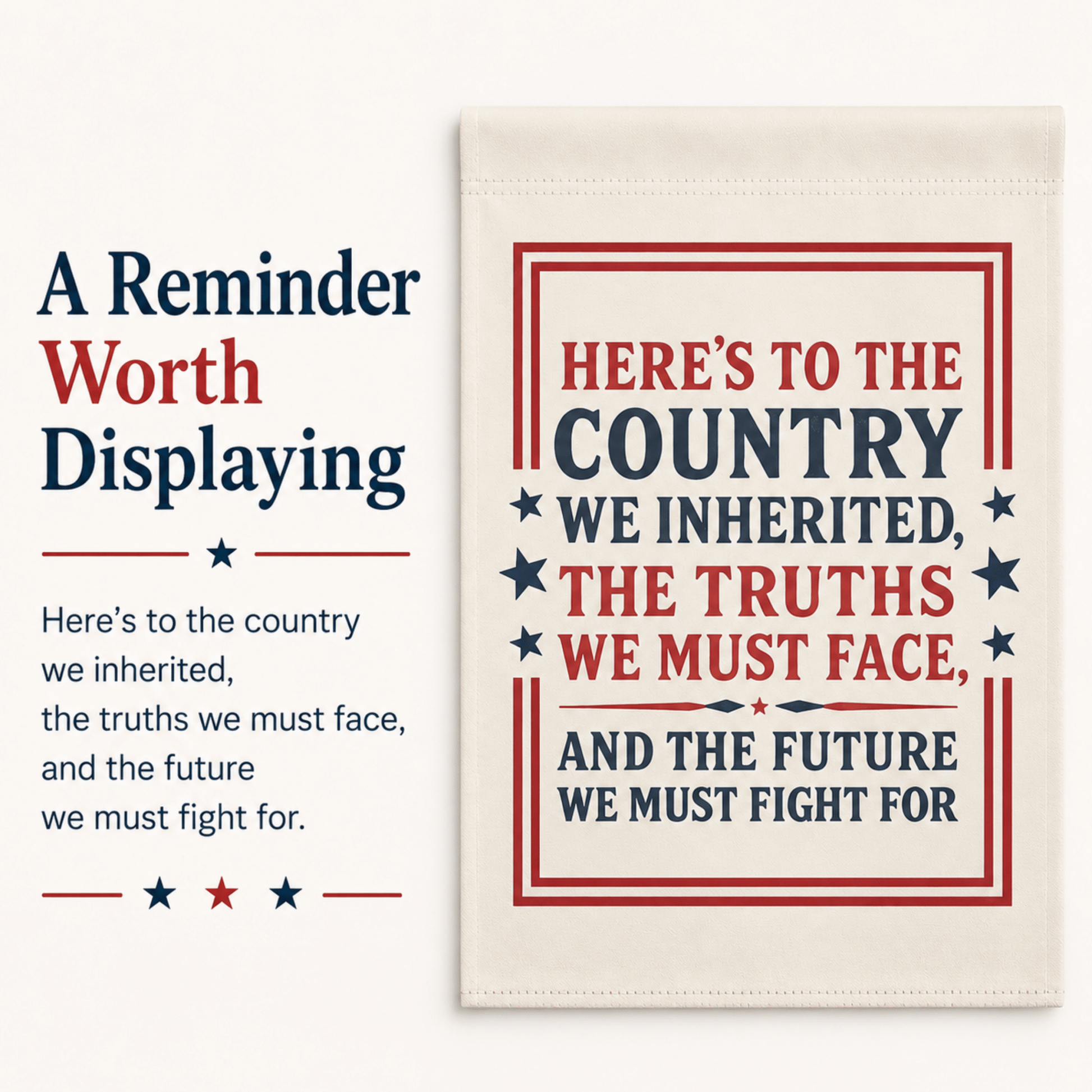 4th of July Protest Garden Flag, Liberal Patriotic Yard Banner, Independence Day Outdoor Decor - You're My Kind of Weird