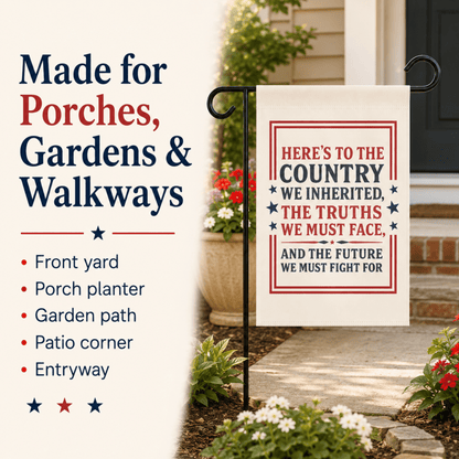 4th of July Protest Garden Flag, Liberal Patriotic Yard Banner, Independence Day Outdoor Decor - You're My Kind of Weird