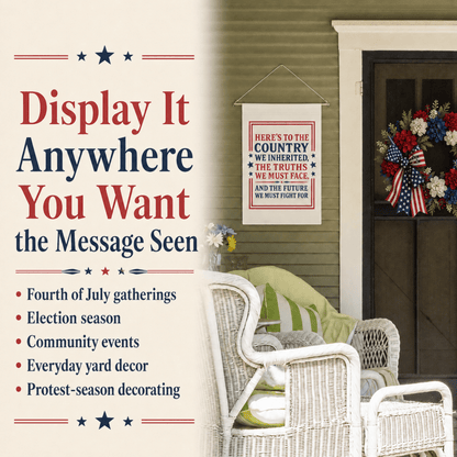 4th of July Protest Garden Flag, Liberal Patriotic Yard Banner, Independence Day Outdoor Decor - You're My Kind of Weird