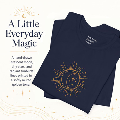 Celestial Moon Shirt, Whimsigoth Graphic Tee - You're My Kind of Weird