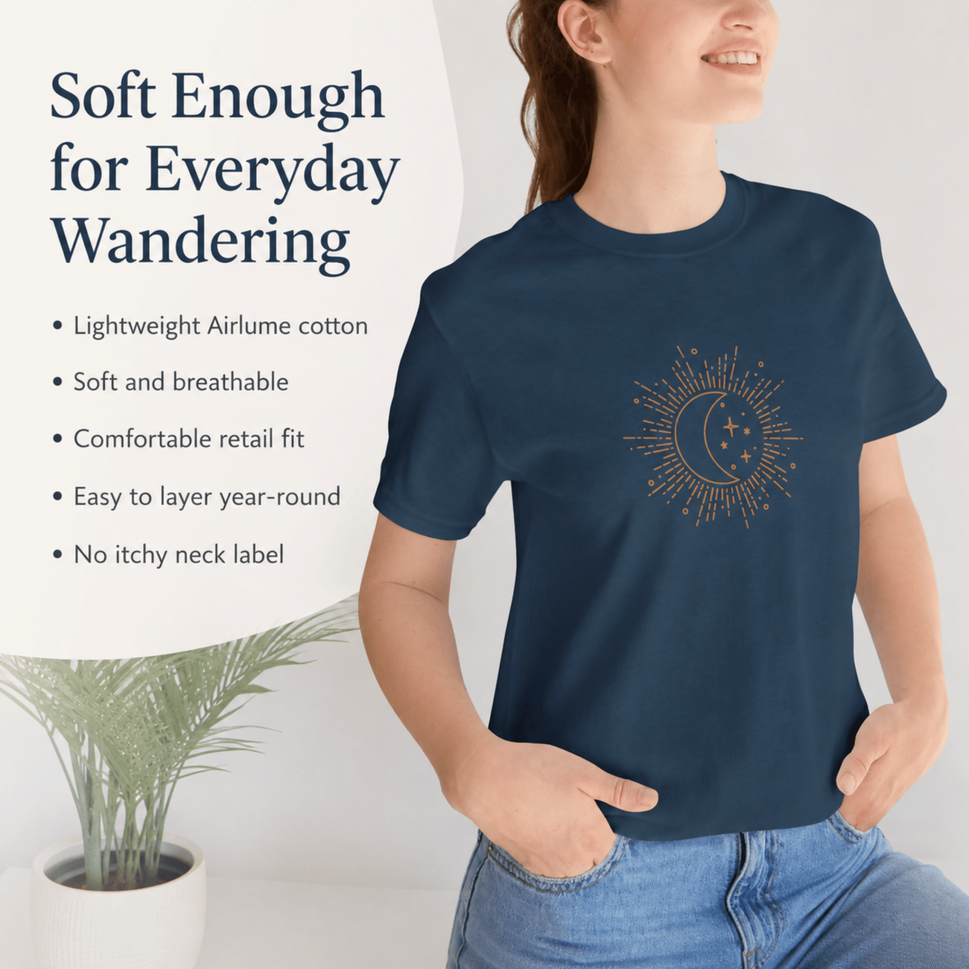 Celestial Moon Shirt, Whimsigoth Graphic Tee - You're My Kind of Weird