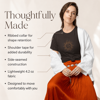 Celestial Moon Shirt, Whimsigoth Graphic Tee - You're My Kind of Weird