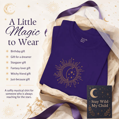 Celestial Moon Shirt, Whimsigoth Graphic Tee - You're My Kind of Weird