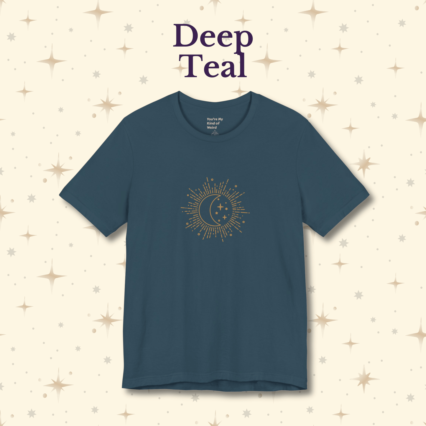 Celestial Moon Shirt, Whimsigoth Graphic Tee - You're My Kind of Weird