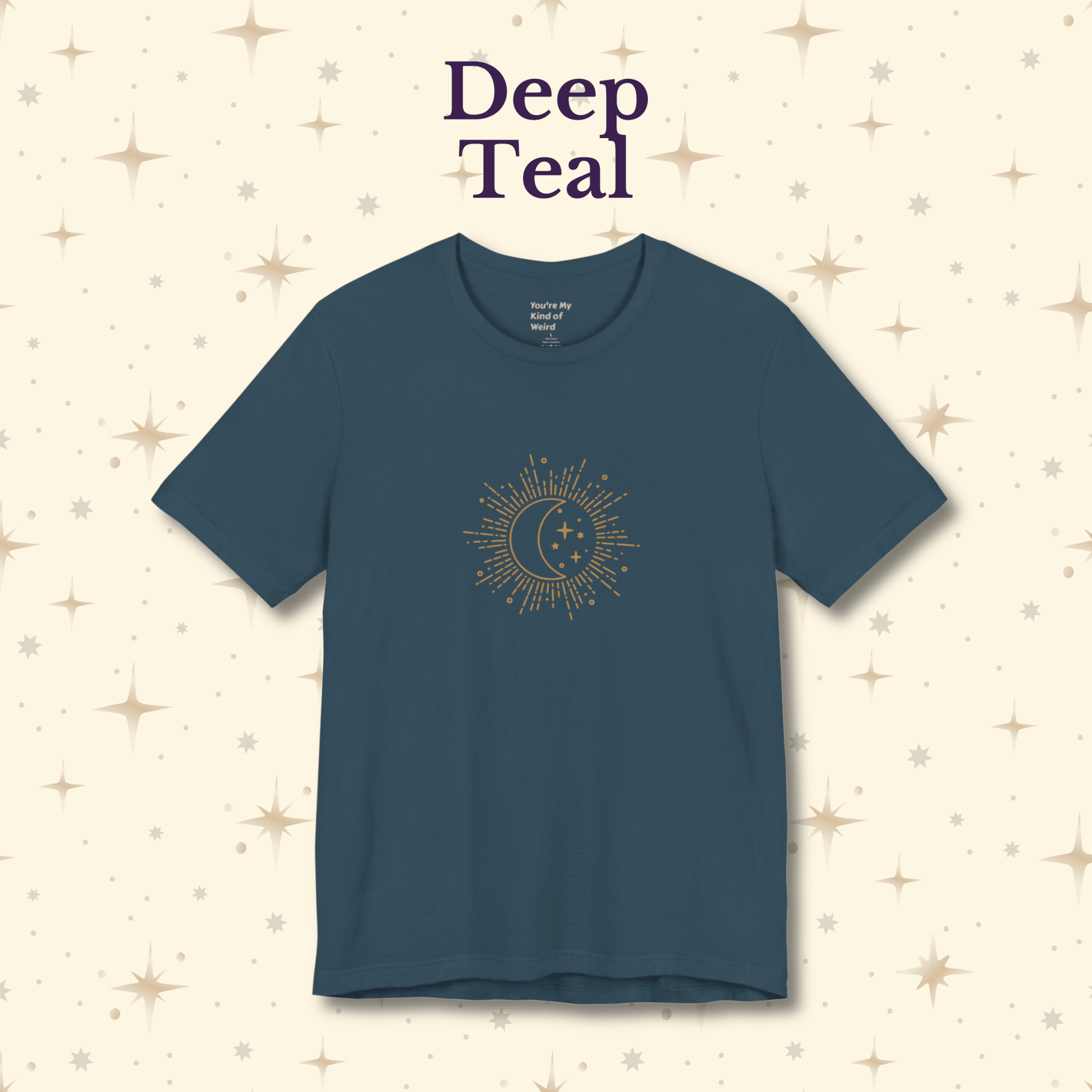 Celestial Moon Shirt, Whimsigoth Graphic Tee - You're My Kind of Weird