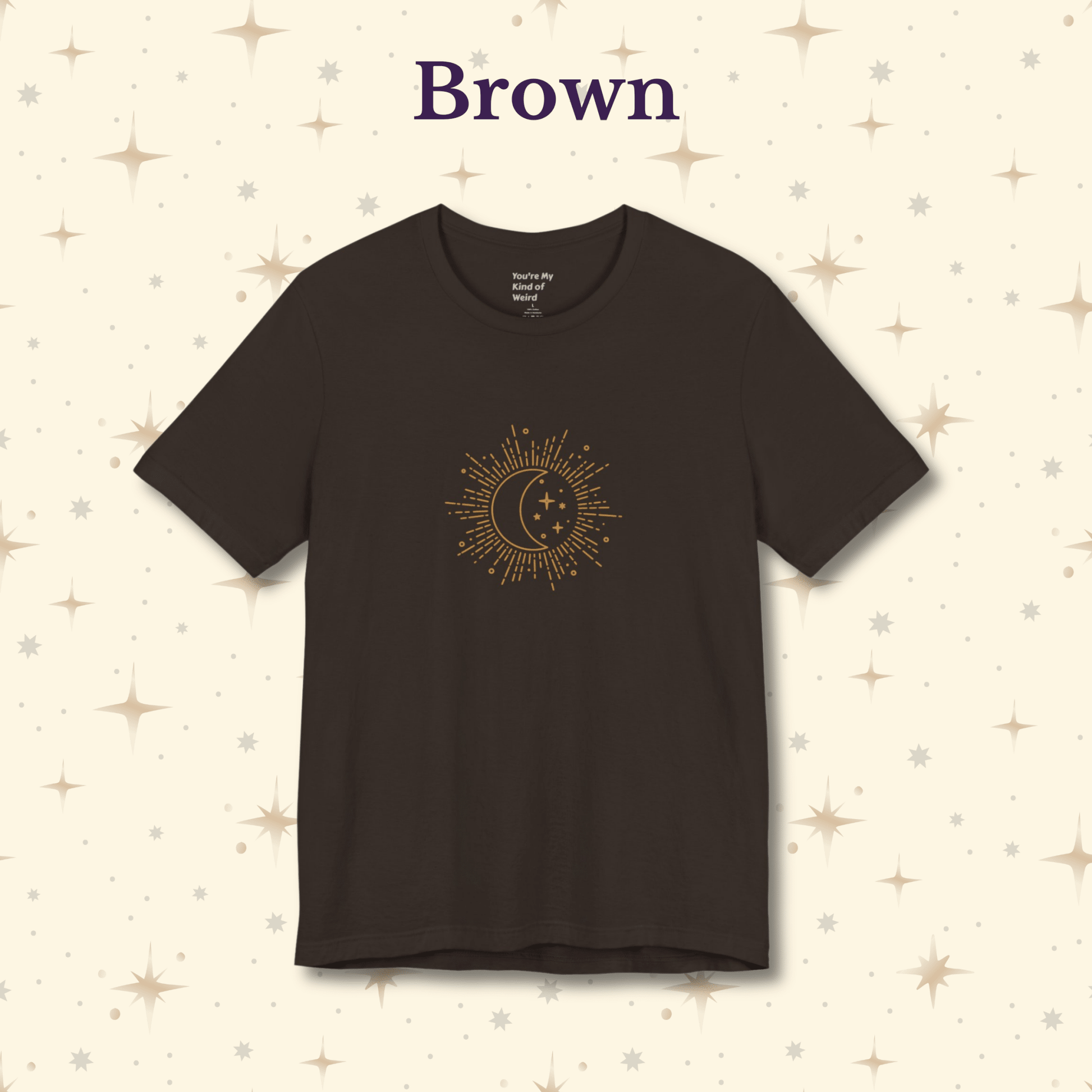 Celestial Moon Shirt, Whimsigoth Graphic Tee - You're My Kind of Weird