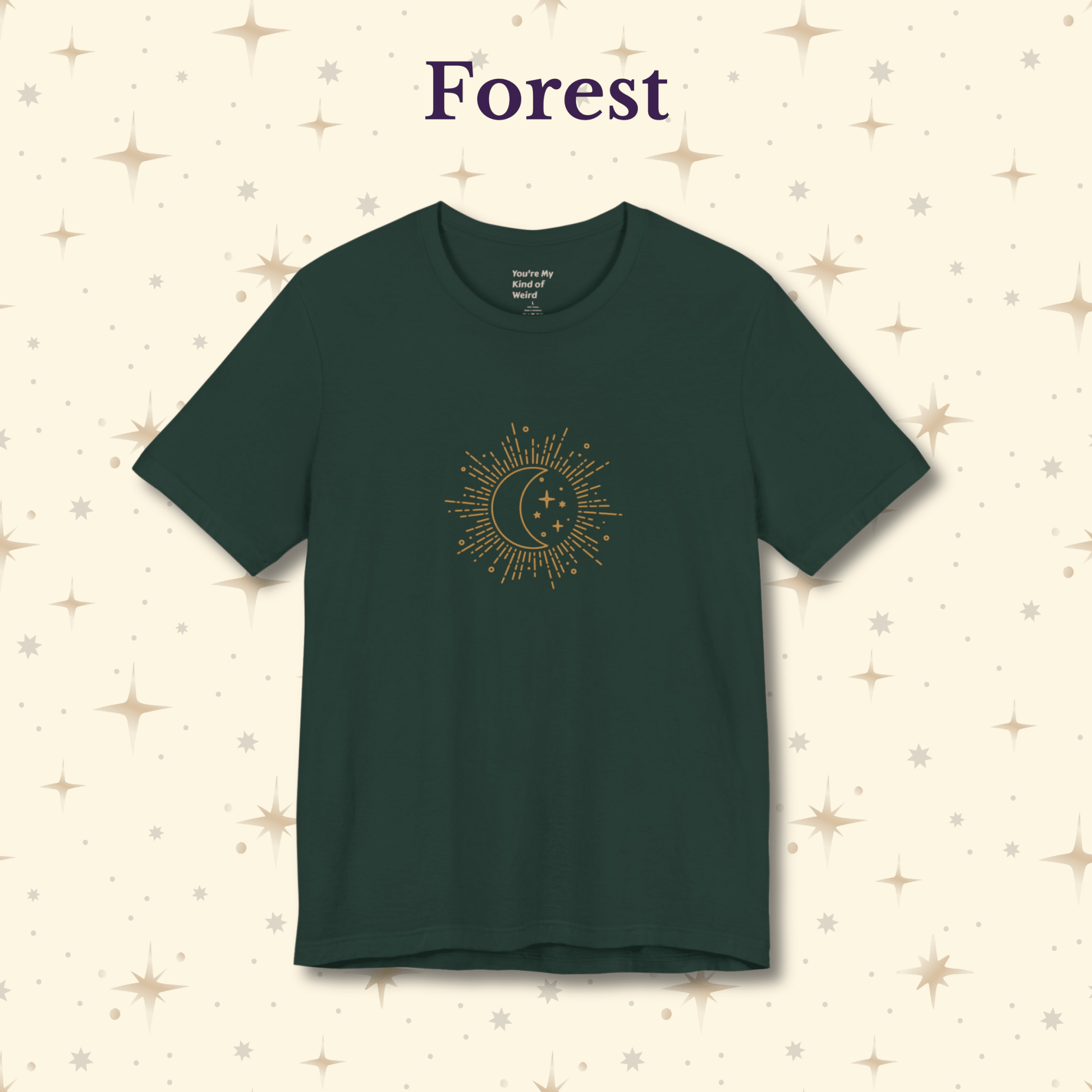 Celestial Moon Shirt, Whimsigoth Graphic Tee - You're My Kind of Weird