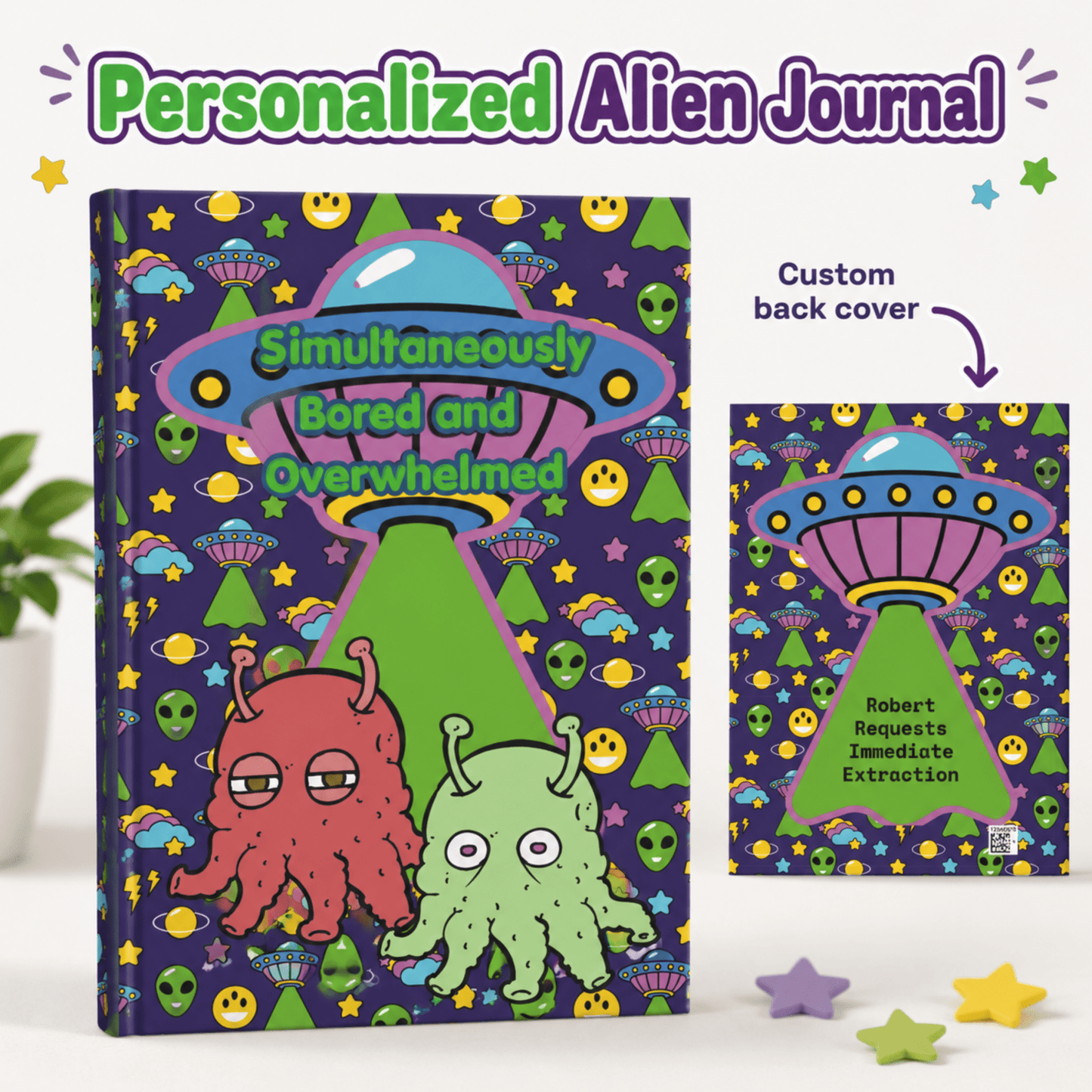 Simultaneously Bored and Overwhelmed alien ADHD journal - You're My Kind of Weird