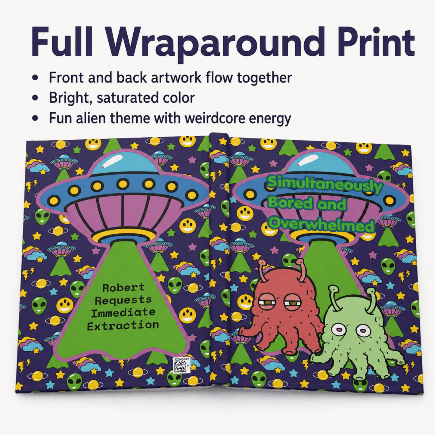 Simultaneously Bored and Overwhelmed alien ADHD journal - You're My Kind of Weird