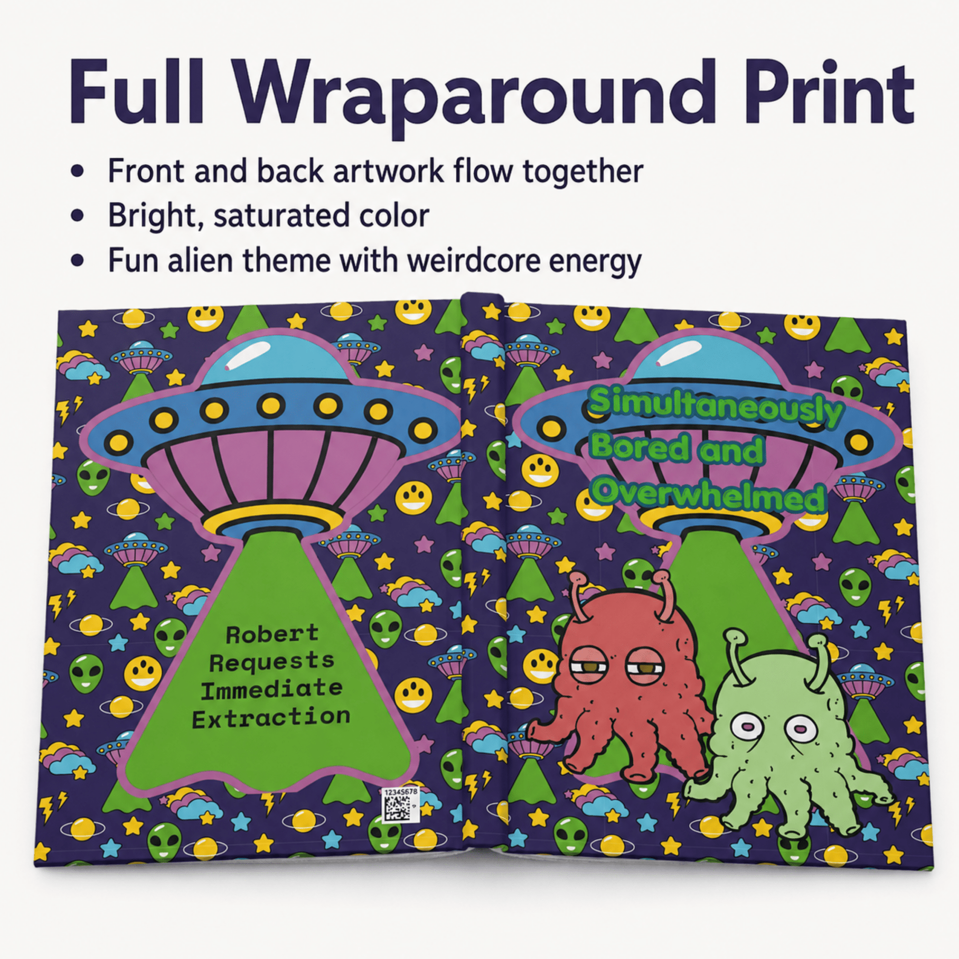 Simultaneously Bored and Overwhelmed alien ADHD journal - You're My Kind of Weird