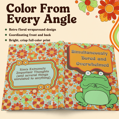 Personalized ADHD Journal, Custom Frog Notebook, AuDHD Gift - You're My Kind of Weird