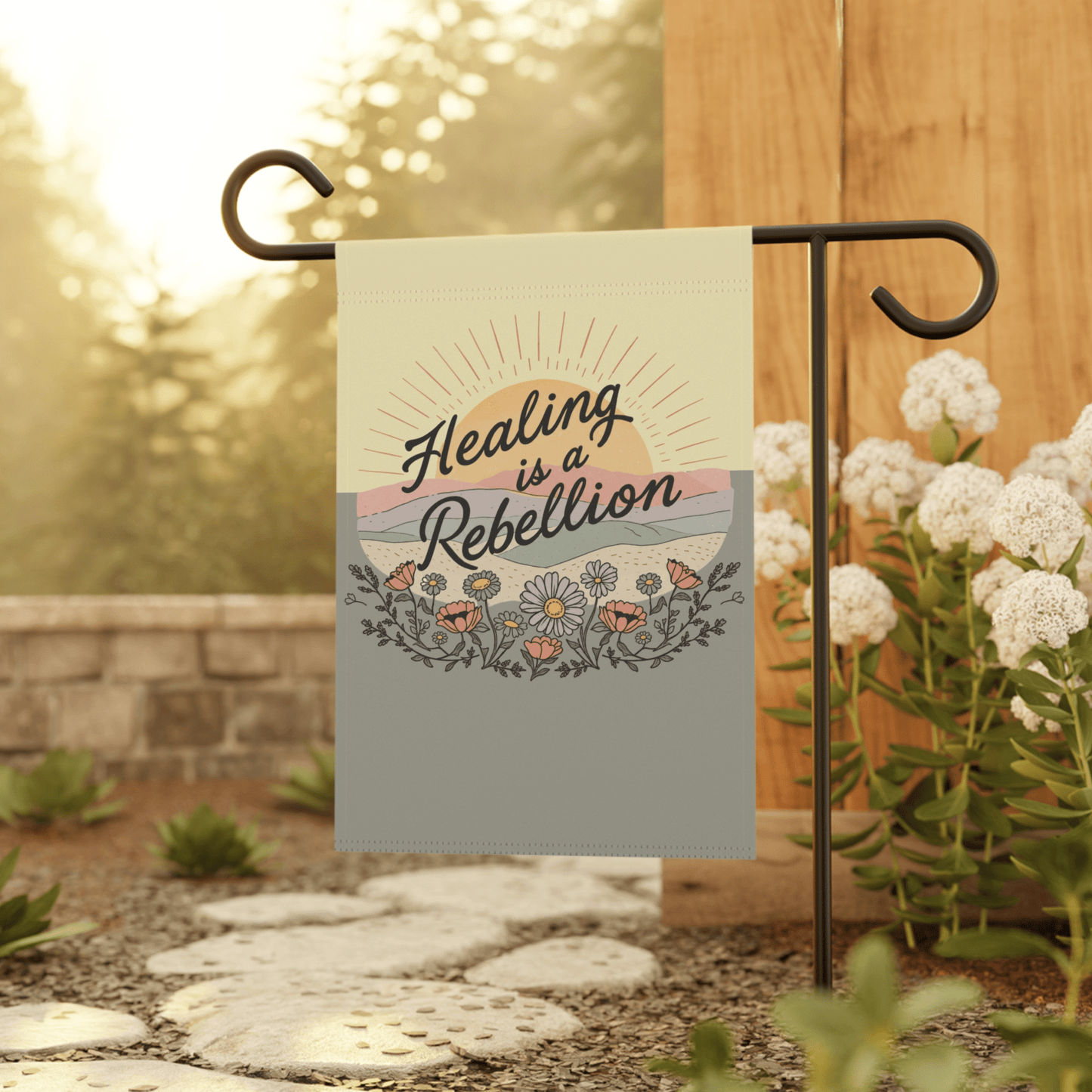 Healing Is a Rebellion Garden Flag - You're My Kind of Weird