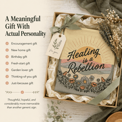Healing Is a Rebellion Garden Flag - You're My Kind of Weird