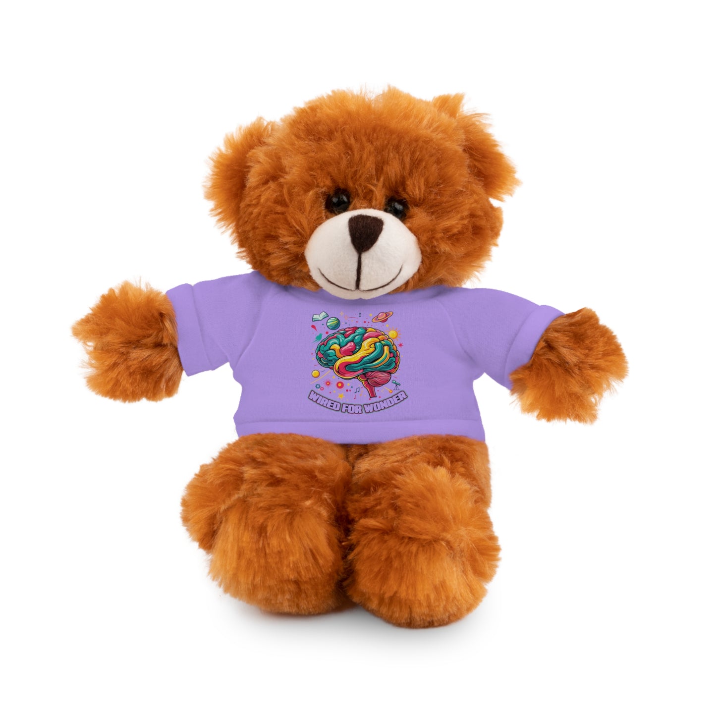 Plush Animals with Colorful Wired for Wonder shirt - You're My Kind of Weird