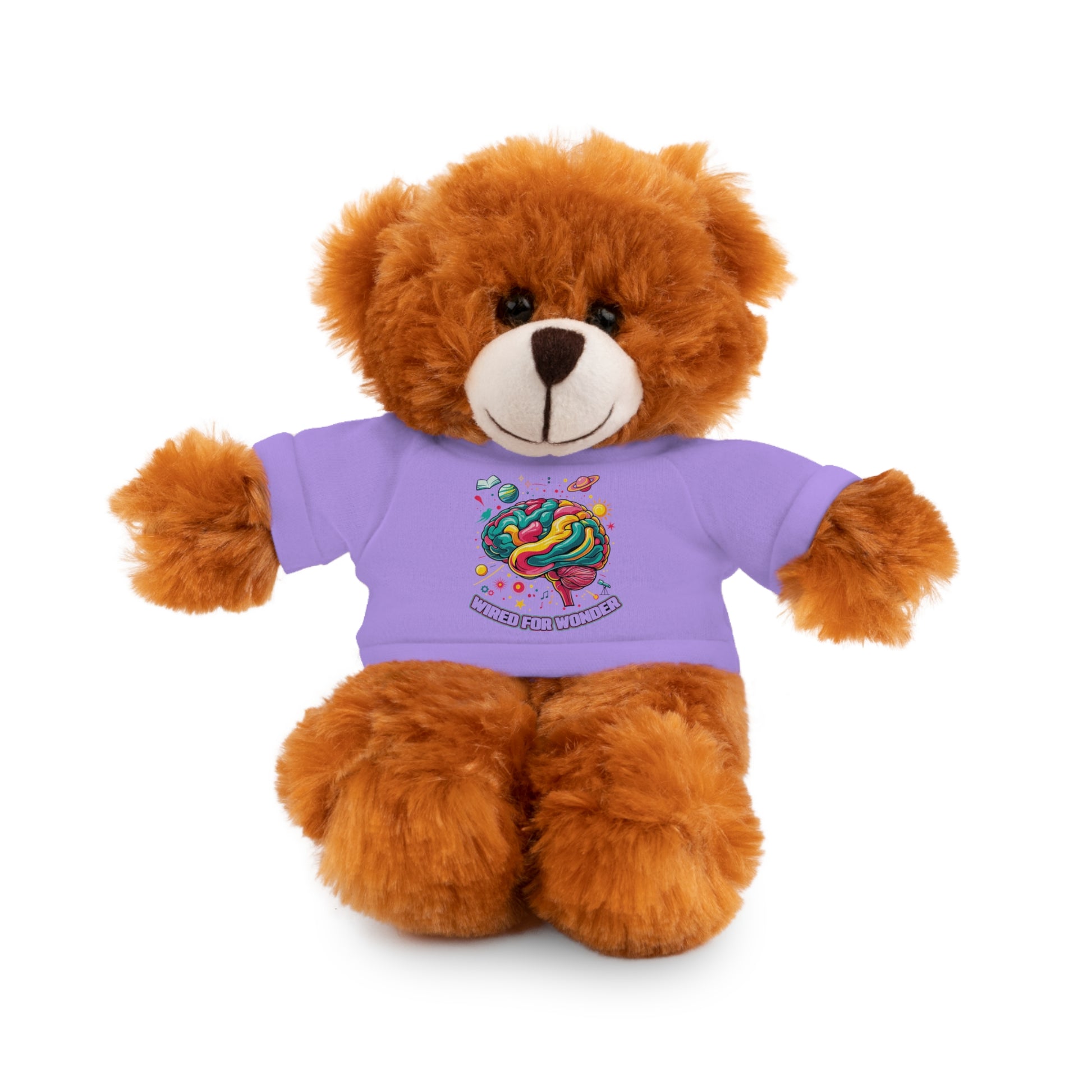 Plush Animals with Colorful Wired for Wonder shirt - You're My Kind of Weird
