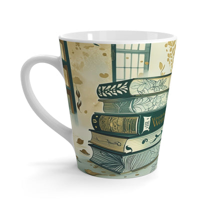 Whimsical Latte Mug: Perfect Gift for Book Lovers, Cozy Drinks, Home Decor, Unique Gifts for Readers, Wonderful Weird Design