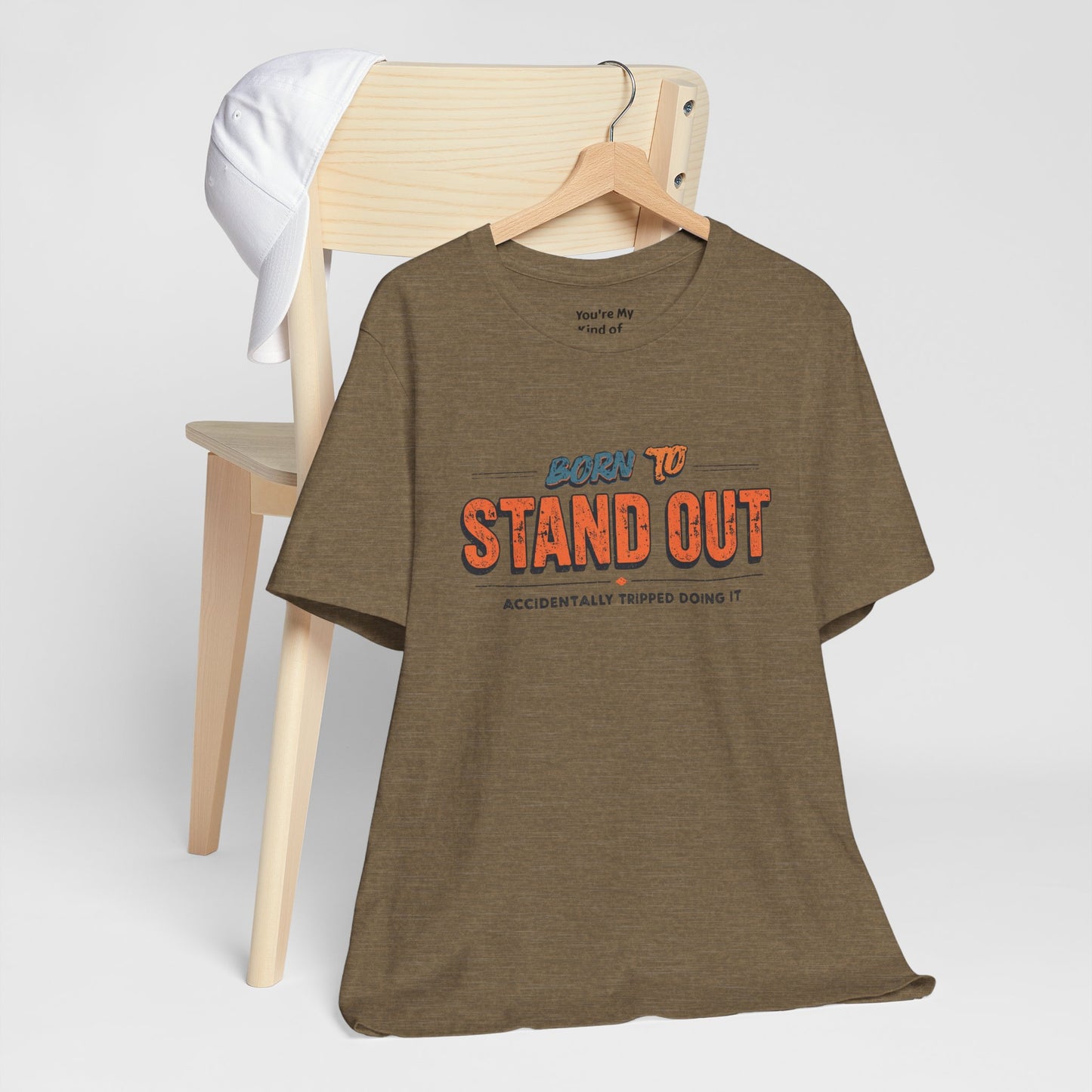 Born to Stand Out T-Shirt | Unisex Short Sleeve Tee for Confidence, Gift for Graduates, Birthday Present, Casual Wear, Unique Style