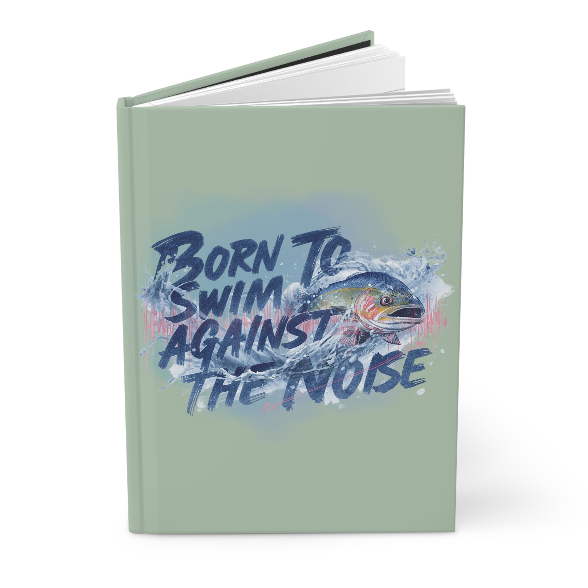 Born to Swim Hardcover Journal - Eco - Friendly Note Book for Creative Minds - You're My Kind of Weird