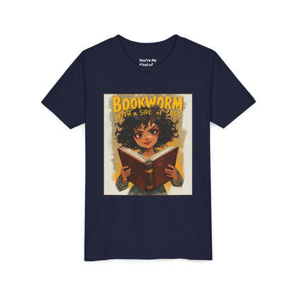 Kids Bookworm Sass Tee, Fun T-Shirt for Young Readers, Gift for Book Lovers, Back to School Apparel, Cute Kid's Graphic Tee