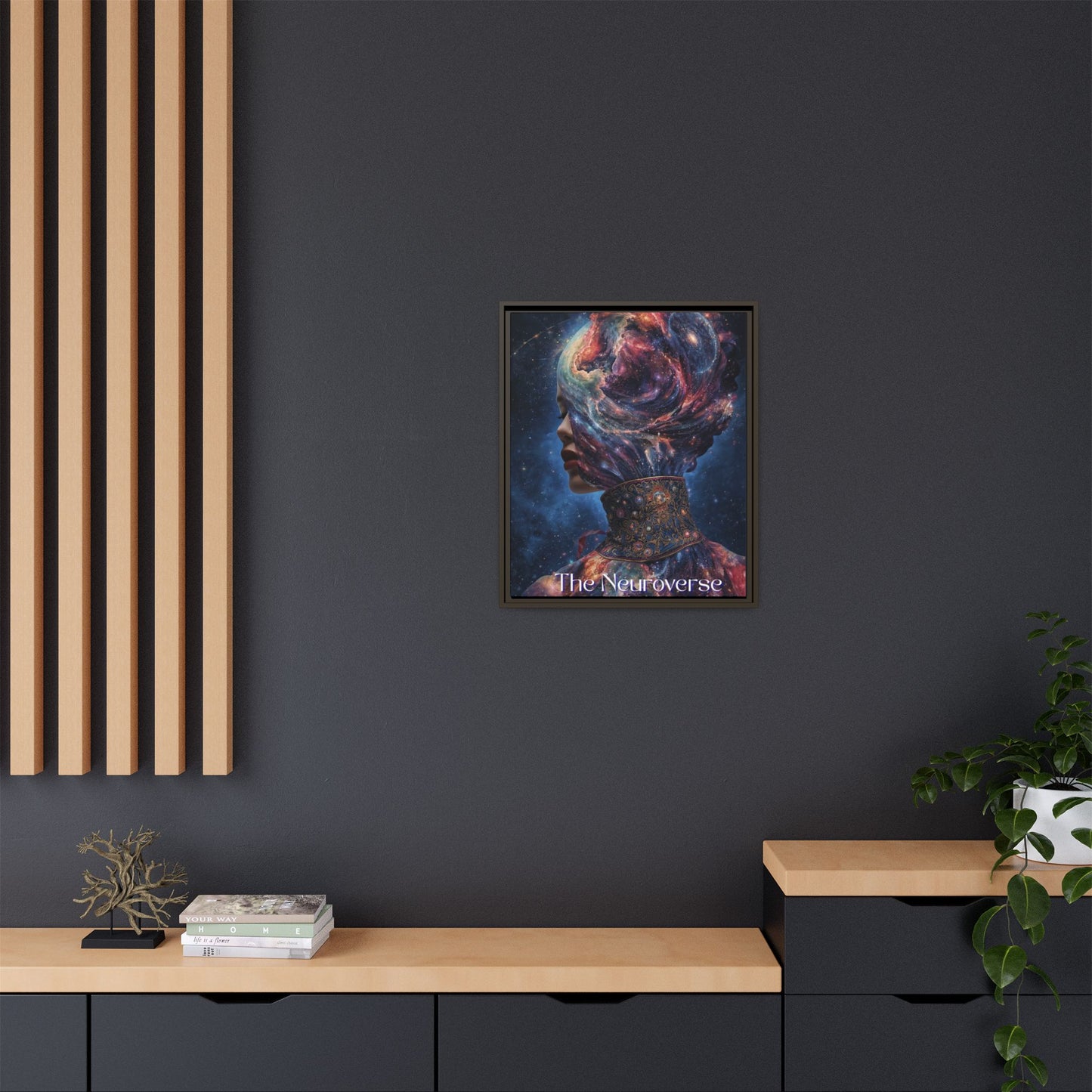 Neuroverse Framed Canvas – Cosmic Wall Art for Creative & Curious Minds | Vibrant Galaxy - Inspired Home Decor - You're My Kind of Weird