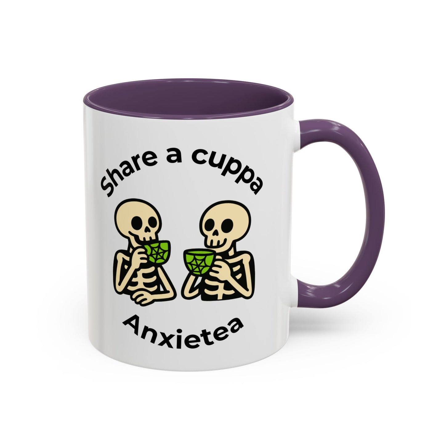 Share a Cuppa Anxietea Skeleton Mug - You're My Kind of Weird