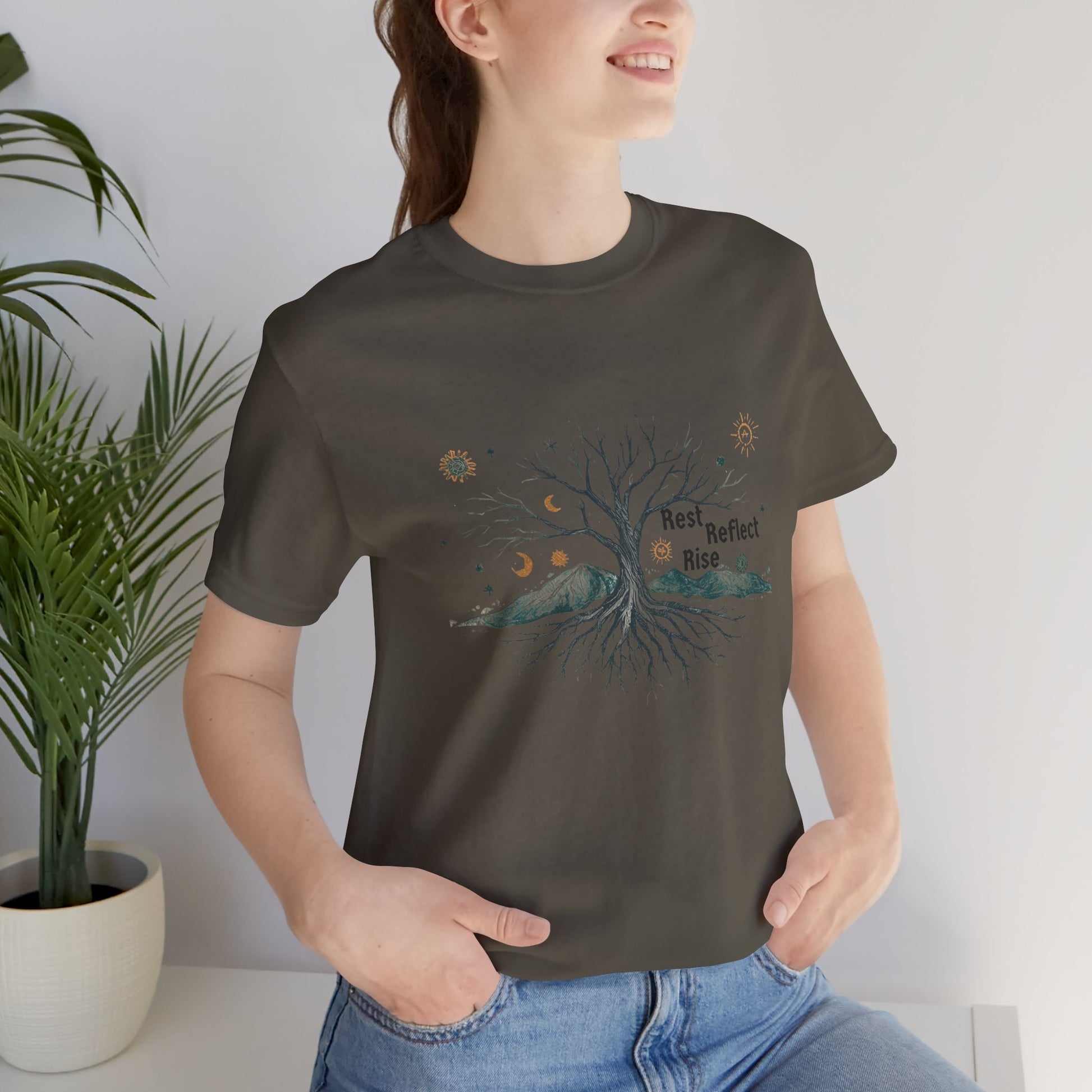 Rest. Reflect. Rise. Solstice Shirt | Mindful Winter Solstice Tee - You're My Kind of Weird