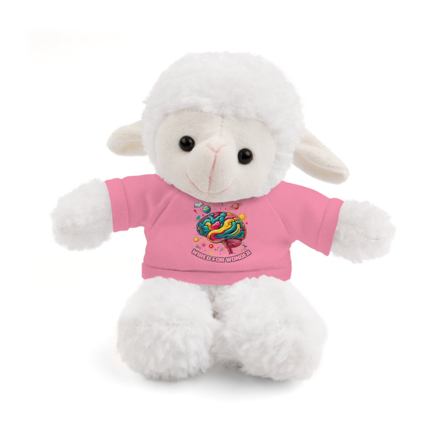 Plush Animals with Colorful Wired for Wonder shirt - You're My Kind of Weird