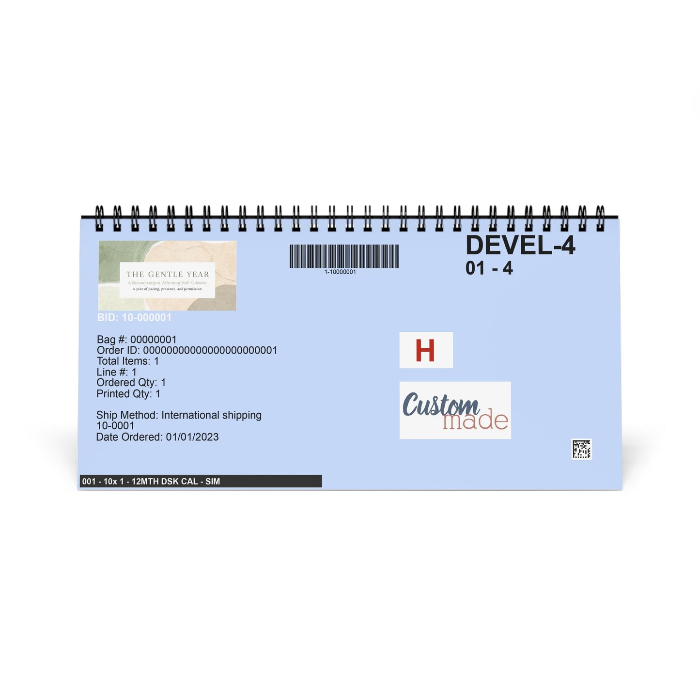 The Gentle Year 2026 Desktop Calendar — Neurodivergent - Affirming Inspirational Desk Calendar - You're My Kind of Weird