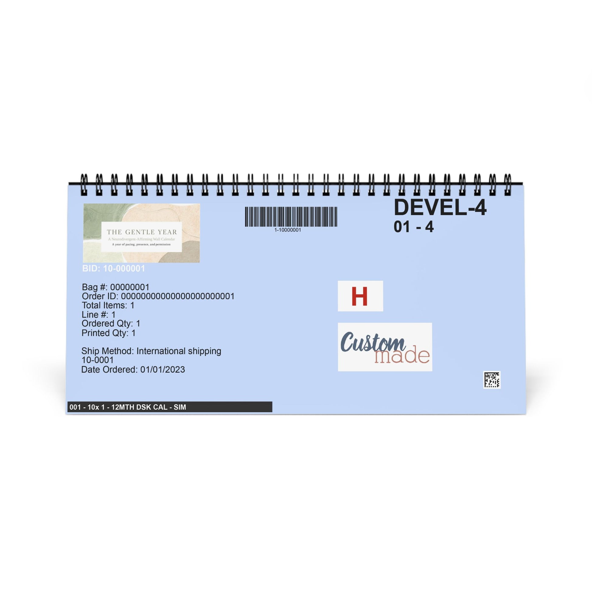 The Gentle Year 2026 Desktop Calendar — Neurodivergent - Affirming Inspirational Desk Calendar - You're My Kind of Weird